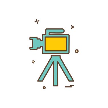 Kamera simgesi tasarım vektörü