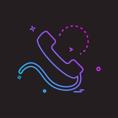 Telefon simgesi tasarım vektörü