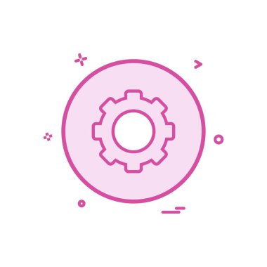 Ayar Dişli simge tasarlamak vektör 