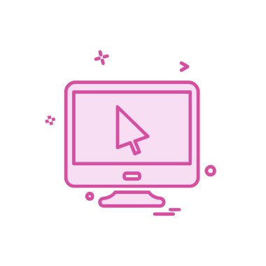 Bilgisayar simgesi tasarım vektörü