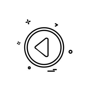 Medya düğme simge tasarlamak vektör