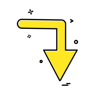 Ok simgesi tasarım vektörü