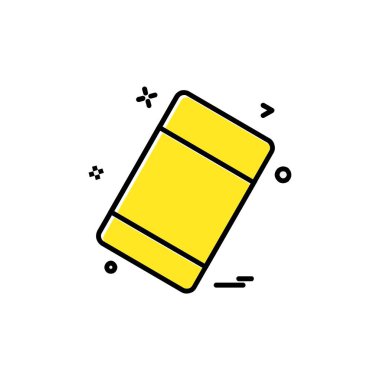 Silgi simge tasarlamak vektör