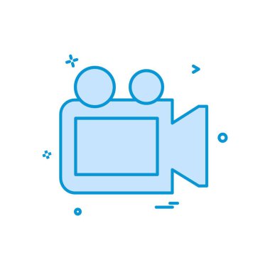 Kamera simgesi tasarım vektörü