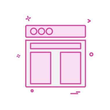 Web düzeni simge tasarım vektörü