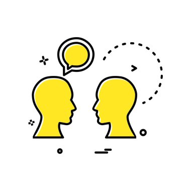 Sohbet simgesi tasarım vektörü