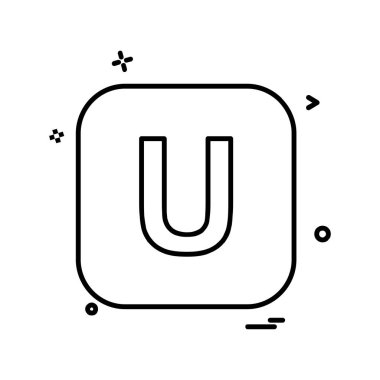 İngilizce alfabe simge tasarlamak vektör 