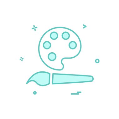 Simge tasarım vektörünü boya