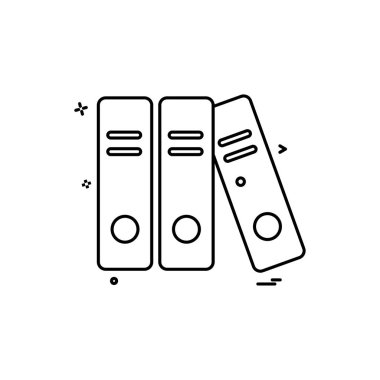 dosya klasör belge simge vektör tasarımı