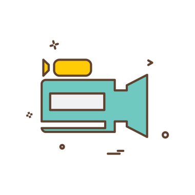 Kamera simgesi tasarım vektörü