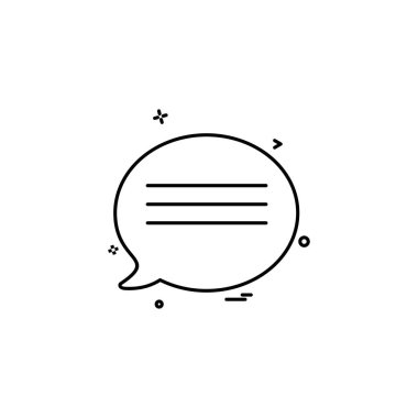 İleti simge tasarlamak vektör