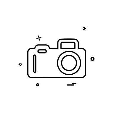 Kamera simgesi tasarım vektörü