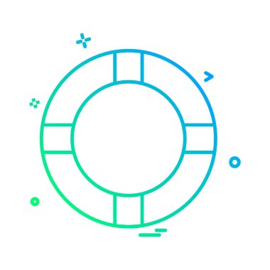 Yüzme havuzu ikonu tasarım vektörü