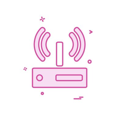 Wifi simge tasarım vektörü