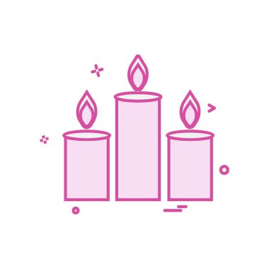 Mumlar simge tasarlamak vektör