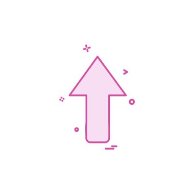 Yukarı ok simgesi tasarım vektörü