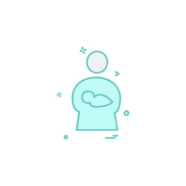 Avatar simge tasarım vektörü