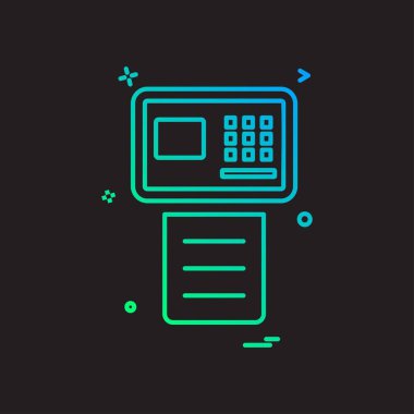 Faks simge tasarlamak vektör