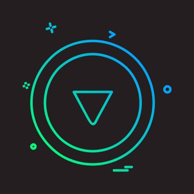 Ok simgesi tasarım vektörü