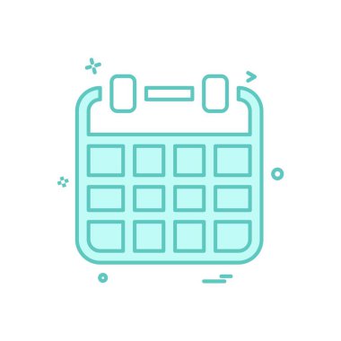 Takvim simge tasarlamak vektör 