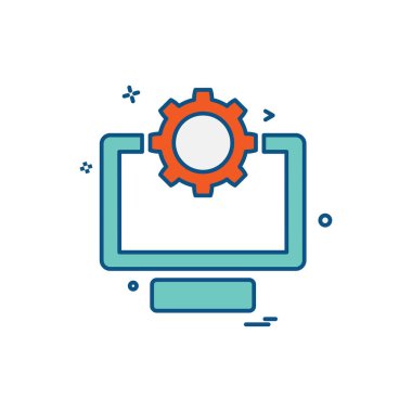 Bilgisayar simgesi tasarım vektörü 