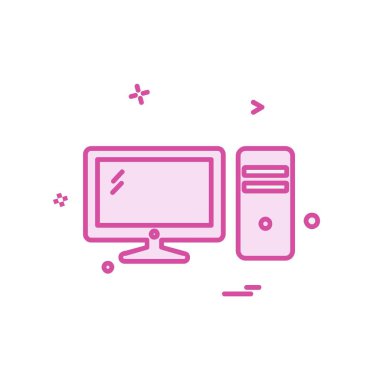 Bilgisayar simgesi tasarım vektörü