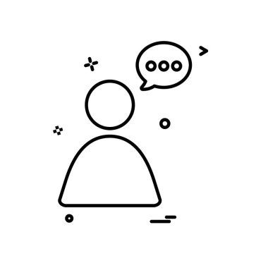 Avatar simge tasarım vektörü