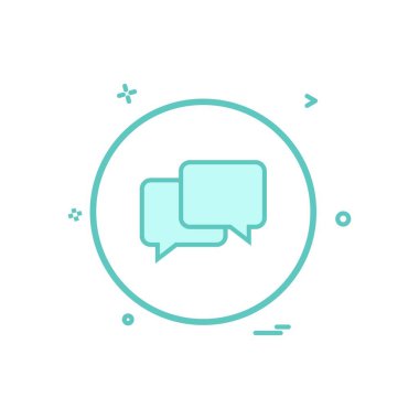 SMS sohbet simge vektör tasarımı