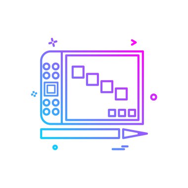 Bilgisayar simgesi tasarım vektörü