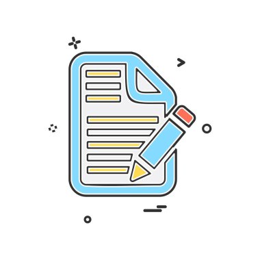 Dosya simgesi tasarım vektörü