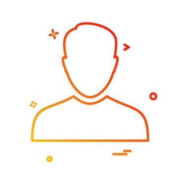 Avatar erkek simge tasarım vektörü