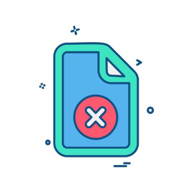 Dosya simgesi tasarım vektörü