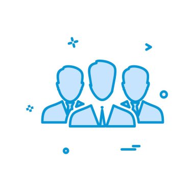 Grup avatar simge tasarlamak vektör