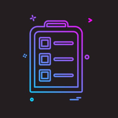 Pano simgesi tasarım, renkli vektör çizim