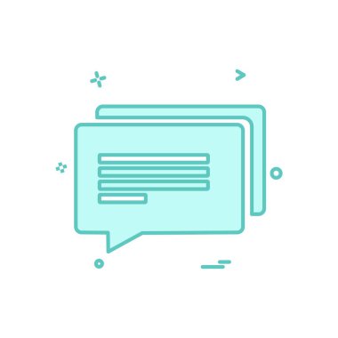 İleti simge tasarlamak vektör