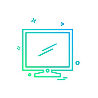 Bilgisayar simgesi tasarım vektörü