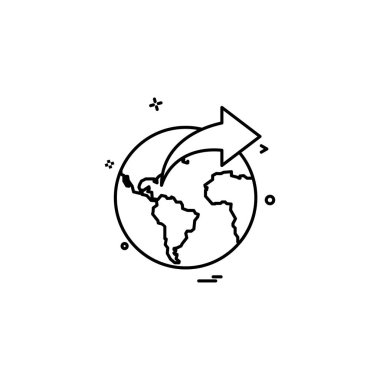 Küre simge tasarlamak vektör