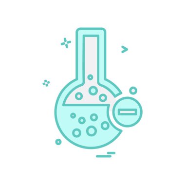 Şişesi simgesi tasarım, renkli vektör çizim