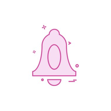 Çan simgesi tasarım vektörü