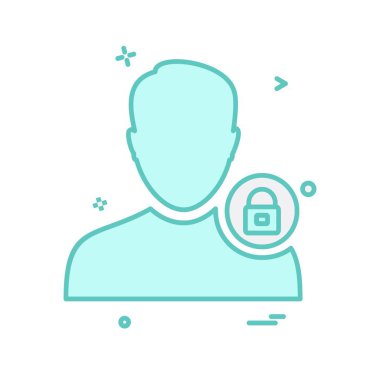 Avatar erkek simge tasarım vektörü