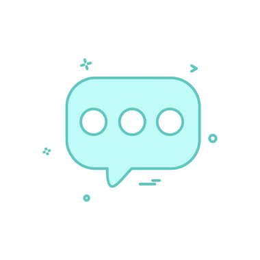 İleti simgesi tasarım vektörü