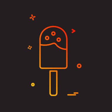 Gıda simgesi tasarım vektörü