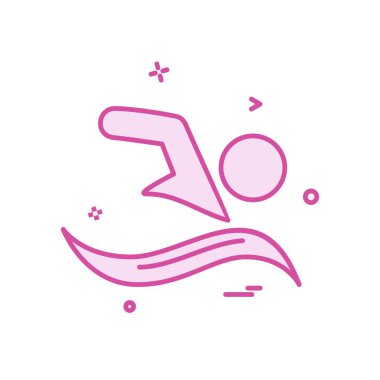 Yüzme simge tasarlamak vektör 