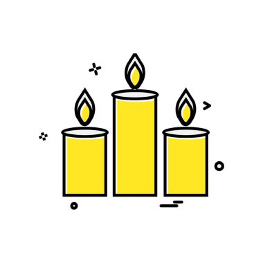 Mumlar simge tasarlamak vektör