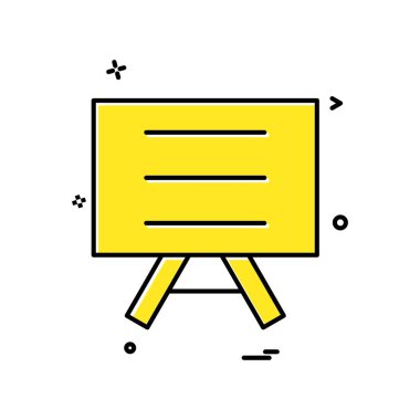 tahta okulu ikon vektör tasarımı