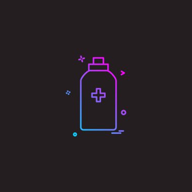 şişe aracı ilk yardım spary simge vektör desig