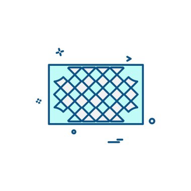 Mobilya simgesi tasarım, renkli vektör çizim