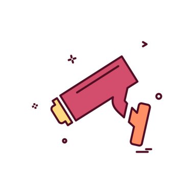 CCTV güvenlik simge tasarlamak vektör 