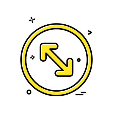 Ok simgesi tasarım vektörü