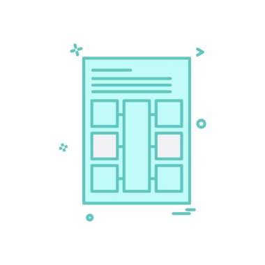 Belge simgesi tasarım vektörü